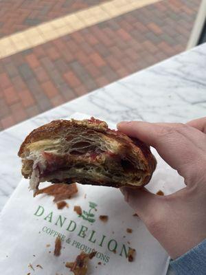 Raspberry croissant