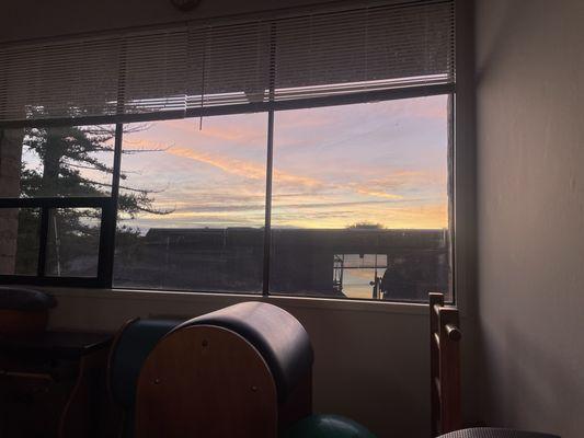 Sunrise in the studio