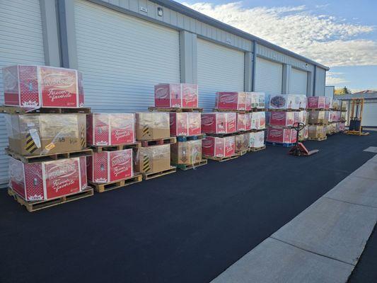 We get shipments of new products all the time.