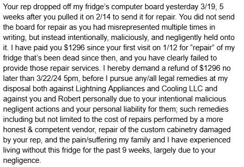 Lightning Appliance Repair