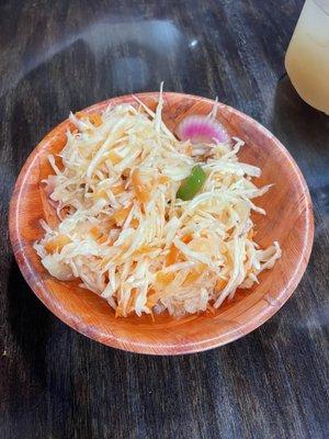 Spicy pickled cabbage