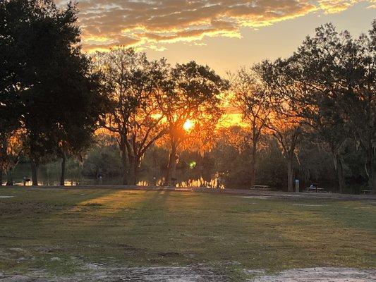 Sunrise from the RV window