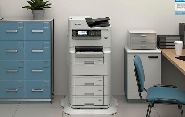 Epson WorkForce Pro WF-C879R Multifunction Color Printer. Low-cost color multifunction printing for busy workgroups.