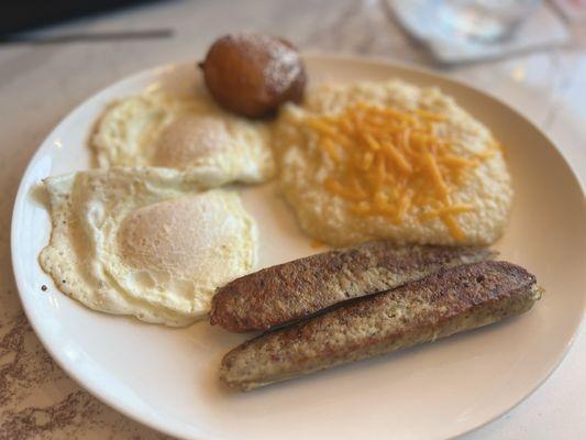 Country breakfast w chicken sausage