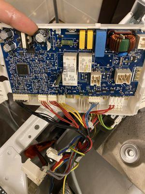 Replacing the washing machine control module