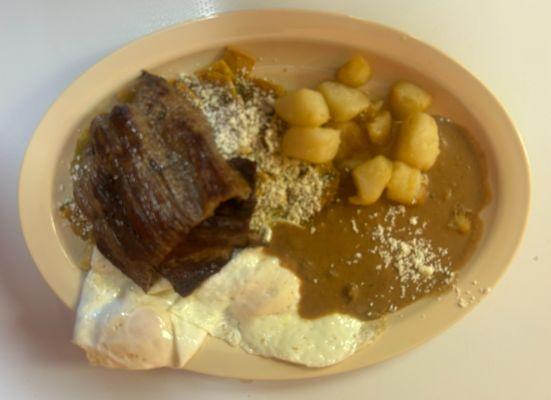 Chilaquiles con fajita