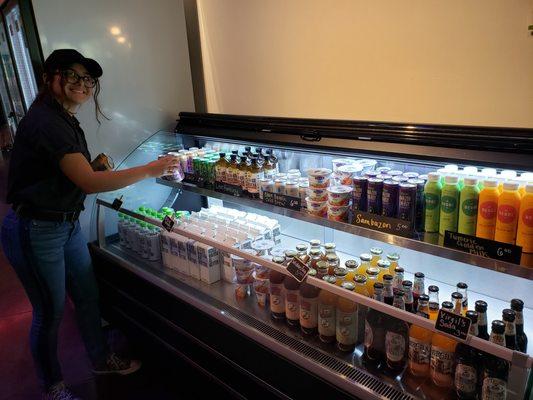 Plenty of delicious locally sourced beverages and snacks to choose from.