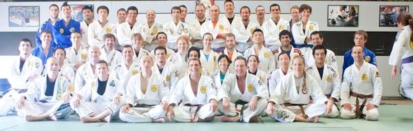 The team after an afternoon class.