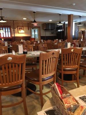 Lots of seating with a great atmosphere and friendly staff.