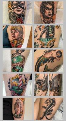 A collection of American traditional by Ron Mor