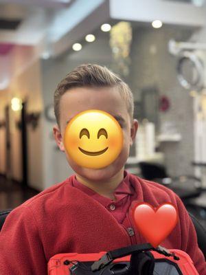 After haircut older one