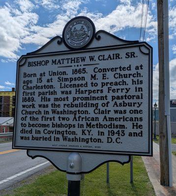 Bishop Matthew W Clair Sr Marker