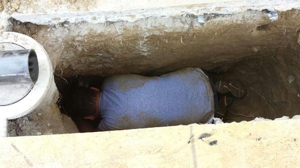 Yes, your pipes can be 10 feet under ground!