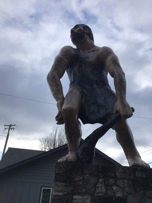 Caveman Statue
