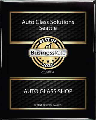 Thanks to our Customers for ranking us as one of Seattle's Best auto glass shops!