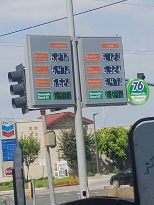 July 4th prices & fireworks next to the gas station :)