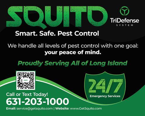 Squito - Smart. Safe. Pest Control 631-203-1000