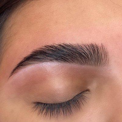 Brow lamination with wax and tint!
