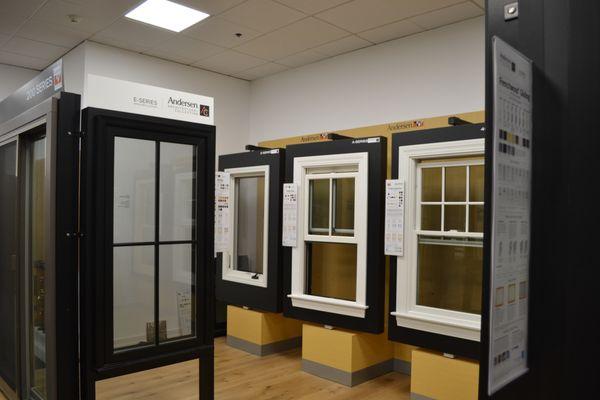 Tons of windows on display from Andersen, Marvin and more!