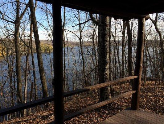 View of Friess Lake from Cabin 7