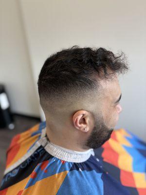 High skin tight fade
