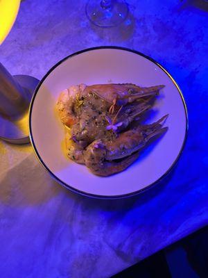 Yuzu garlic prawns
prawns cooked in a yuzu butter sauce