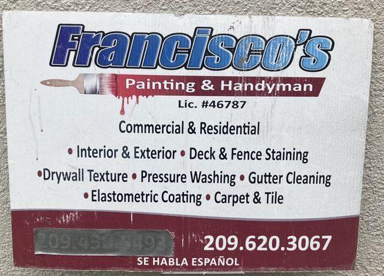 Franciscos Painting & Handyman