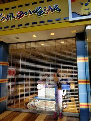 You broke my daughter's heart today Build A Bear in Gurnee, IL!!!!!!!! Why weren't you open?!