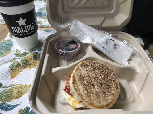 Breakfast sandwich combo