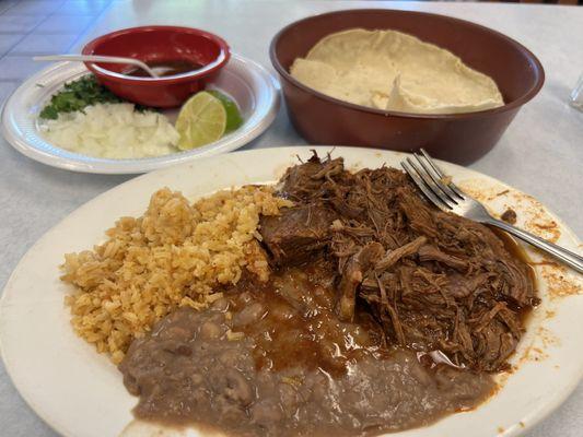 Amazing birria meal