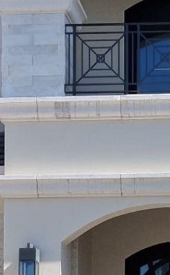 Before pressure wash