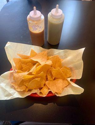 Salsa and chips the minute you sit down