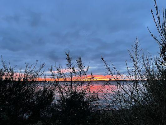 Sunset view from the backside of the hotel. Great serene location!