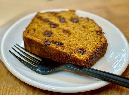 Fresh bake pumpkin bread ( go's great with coffee )