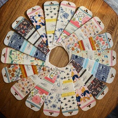 We carry a variety of beeswax food wraps.