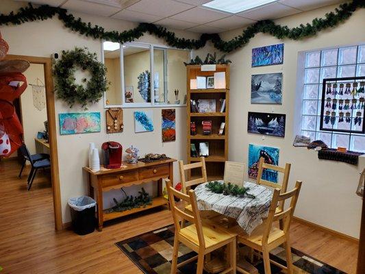 View of our book nook