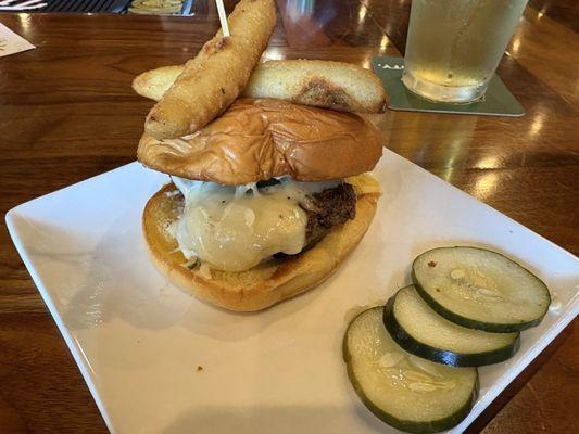 Triple Pickle Smash Burger