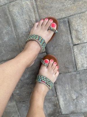 Linda was amazing at doing my pedi