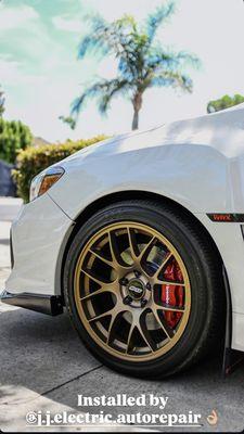 Customer photo of updated caliper