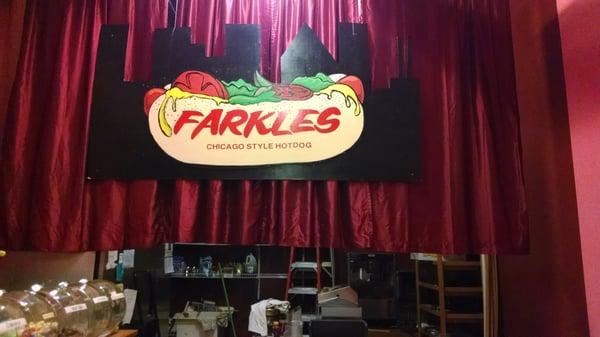 Farkle's hot dogs also sold here