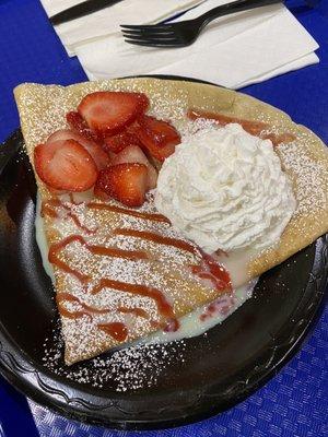 8. La Lechera Strawberry Crepe
