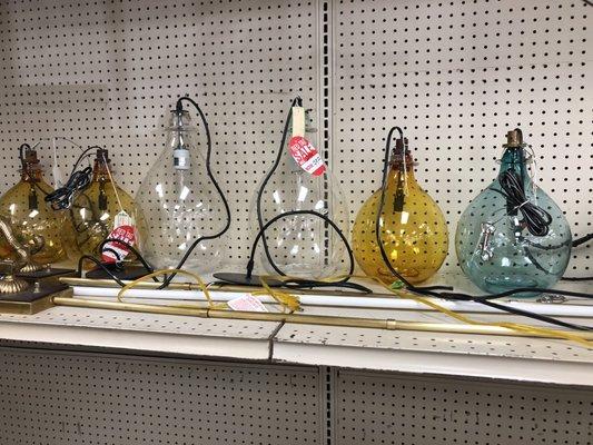 Hanging pendant lamps- many colors.... just one of the lovelies! #abfpawn