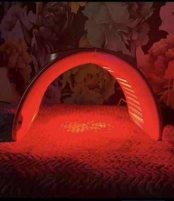 LED red light therapy.