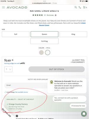 Avocado Green Mattress - Orange County