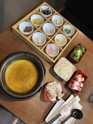 Hot And Sour Soup with Basa Fish and Beef