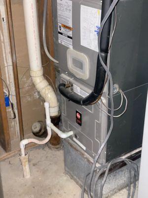 Inspection on a 20 year-old system making sure it's running with good efficiency