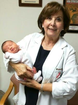 Dr, Azawi and my baby daughter, 1 week after delivery!