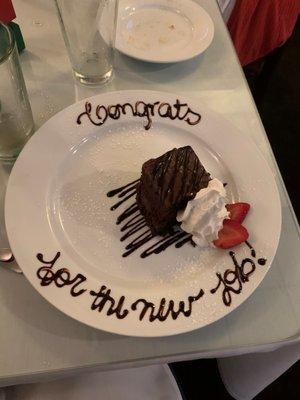 So thoughtful of the staff at Ipanema!