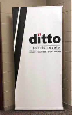 Banner in retractable stand