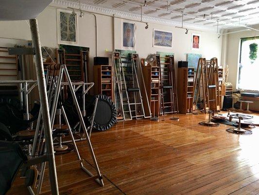 Amazing beautiful hard wood traction equipment designed & hand made by the owner